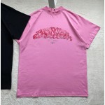 Balenciaga...🔥Flame floral print round neck and short sleeves