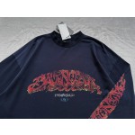 Balenciaga...🔥Flame floral print round neck and long sleeves