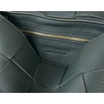 Bottega Veneta Cassette 5-panel lychee print Maple Brown #666870