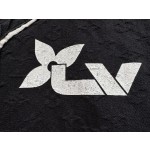 Louis Vuitton...New full flower black denim short-sleeved baseball uniform