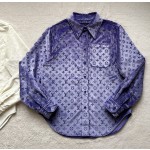 Louis Vuitton...velvet embossed shirt coat