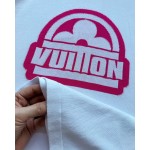 Louis Vuitton... pink four-leaf clover knitted short-sleeved T-shirt