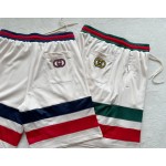 Gucci... new sports mesh fabric, iconic color contrast stitching sports shorts