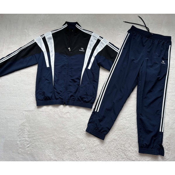 Balenciaga...New Embroidered Stand Collar Splicing Jacket Windbreaker Sports Jacket