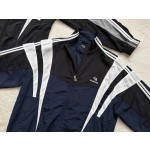 Balenciaga...New Embroidered Stand Collar Splicing Jacket Windbreaker Sports Jacket