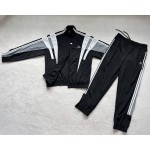 Balenciaga...New Embroidered Stand Collar Stitching Sports Trousers
