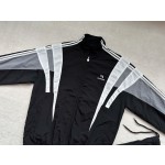 Balenciaga...New Embroidered Stand Collar Stitching Sports Trousers