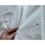 Balenciaga...fuzzy BB small letter print round neck short sleeves