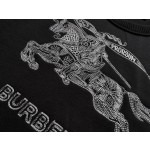 Burberry…White Knight Large Embroidered Crew Neck Sweatshirt
