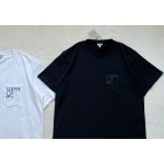 Loewe...Blue Embroidered Pocket Round Neck Short Sleeves