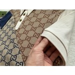 Gucci... jacquard color matching Polo shirt 👍 very foreign style color contrast