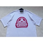 Louis Vuitton... pink four-leaf clover knitted short-sleeved T-shirt