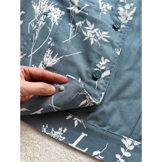 Louis Vuitton...leaf pattern denim jacket jacket