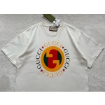 Gucci…Golden Circle Print Round Neck Short Sleeves