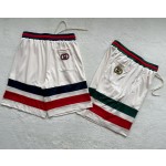 Gucci... new sports mesh fabric, iconic color contrast stitching sports shorts