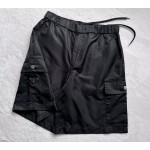 Prada... New triangle logo tooling multi-pocket functional shorts