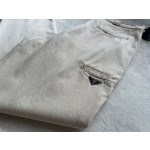 Prada…new denim workwear triangle trousers