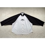 Balenciaga…oversized paneled shirt