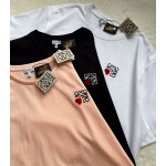 Loewe 520 series three-dimensional toothbrush embroidery embroidery embroidery short sleeves