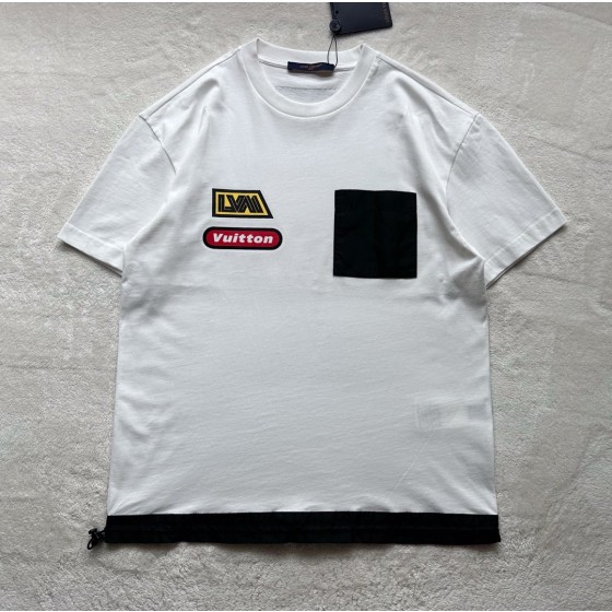 Louis Vuitton new pocket hem casual sports drawstring short sleeves