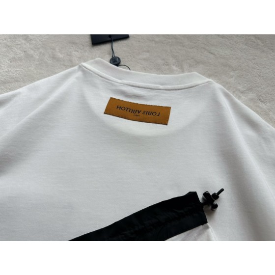 Louis Vuitton new pocket hem casual sports drawstring short sleeves