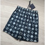 Louis Vuitton new full flower barrage beach sports leisure shorts
