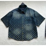 Louis Vuitton Symphony Gradient Jacquard Denim Suit Jacket