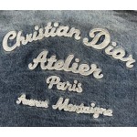 Dior spring and summer new casual denim suit 🔥 denim top