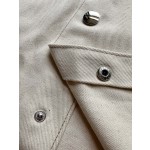 Prada… New Denim Cargo Short Sleeve Shirt Jacket