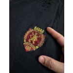 Balenciaga Industrial Lion Embroidered Track Pants