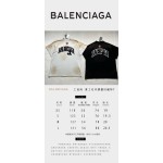 Balenciaga Heavy Industry Doing Old and Destroying Industrial Wind Embroidery   Flower Round Neck Short Sleeves