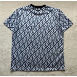 Fendi Tech Mesh All Over Print Crew Neck Short Sleeves