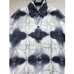 Louis Vuitton four-leaf clover dyed printed short-sleeved shirt