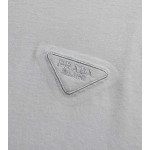 Prada 2023 latest triangle logo pocket short-sleeved T-shirt