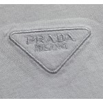 Prada 2023 latest triangle logo pocket short-sleeved T-shirt