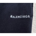 Balenciaga Small Letter Embroidered Sport Versatile Black Shorts
