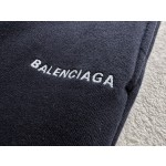 Balenciaga Small Letter Embroidered Sport Versatile Black Shorts