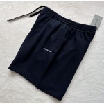 Balenciaga Small Letter Embroidered Sport Versatile Black Shorts