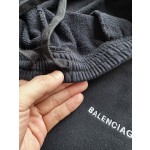 Balenciaga Small Letter Embroidered Sport Versatile Black Shorts