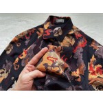 Dior abstract rose oil painting ink shorts