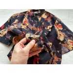 Dior abstract rose oil painting ink shorts