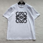Loewe Mosaic Heavy Industry Embroidered Round Neck Short Sleeves