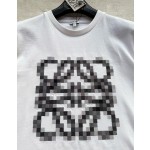 Loewe Mosaic Heavy Industry Embroidered Round Neck Short Sleeves
