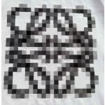 Loewe Mosaic Heavy Industry Embroidered Round Neck Short Sleeves