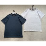 Dior knitted floral collar solid color round neck embroidery short sleeves