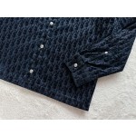 Dior barrage old flower flocking denim jacket