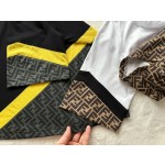 FendI 23SS all over print stitching short sleeves