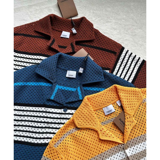 Burberry knitted mesh athleisure suit top