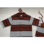 Burberry knitted mesh athleisure suit top