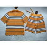 Burberry knitted mesh athleisure suit top